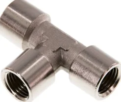 T-Stück G 1/4" (IG), Messing vernickelt