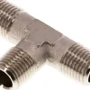 T-Stück R 1/4" (AG), Messing vernickelt