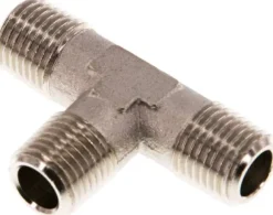 T-Stück R 1/4" (AG), Messing vernickelt