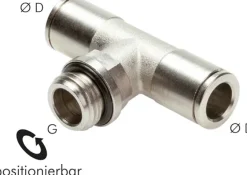 T-Steckanschluss G 3/8"-10mm, IQS-MSV (Standard)