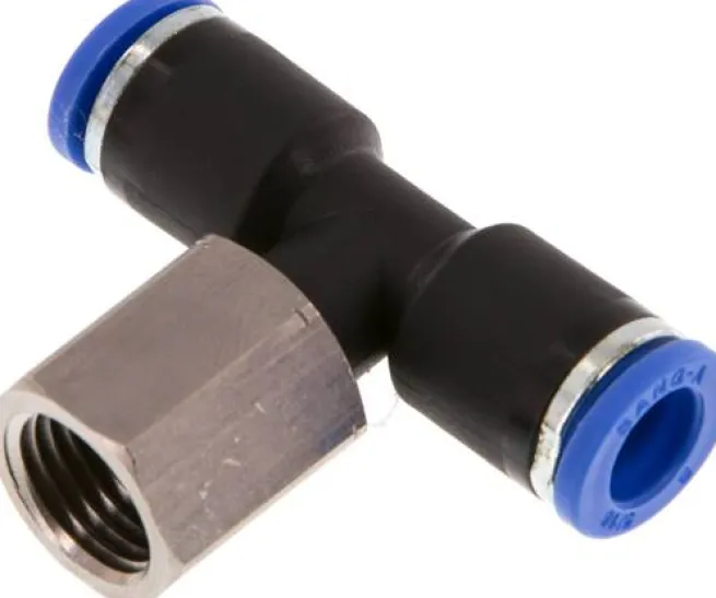 T-Steckanschluss, Innengew. G 1/4"-8mm, IQS-Standard