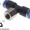 T-Steckanschluss, Innengew. G 1/4"-10mm, IQS-Standard