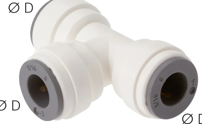 T-Steckanschluss 10mm, IQS-LE (EPDM-Dichtung)