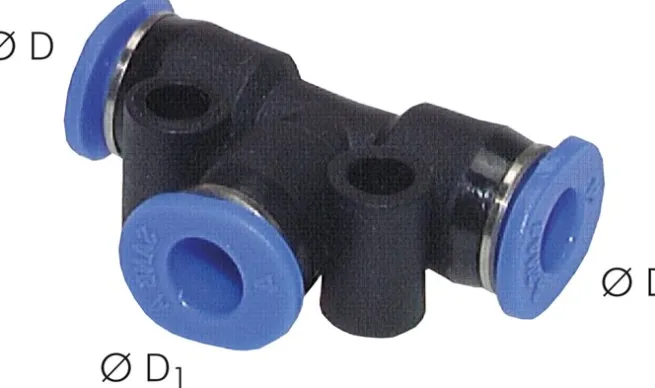 T-Steckanschluss 6mm-6mm, IQS-Mini