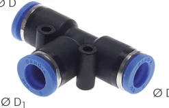 T-Steckanschluss 4mm-4mm, IQS-Standard