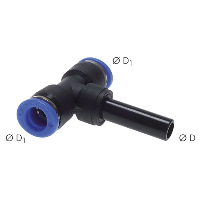 T-Steckanschluss 6mm Steckn./Schlauch, IQS-Standard