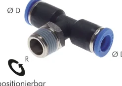 T-Steckanschluss R 1/8"-8mm, IQS-Standard