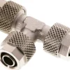 T-Verschraubung 8x6 / 8x6mm, Messing vernickelt