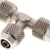 T-Verschraubung 6x4 / 6x4mm, Messing vernickelt