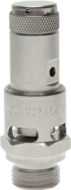 TÜV-Hochleist.-Sicherheitsventil G 1/2"(12,0bar) 1.4404