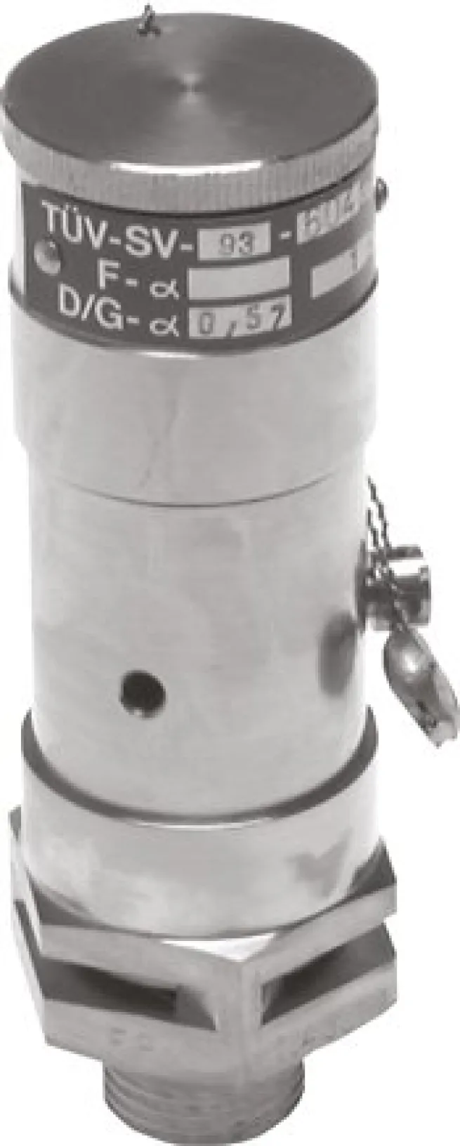 TÜV-Sicherheitsventil G 1/4" (DN8), 1,60 bar, 1.4571