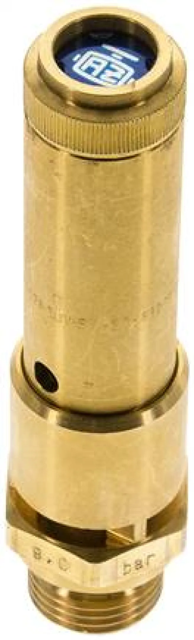 TÜV-Sicherheitsventil G 1/2" (DN10), 17,50 bar, Messing