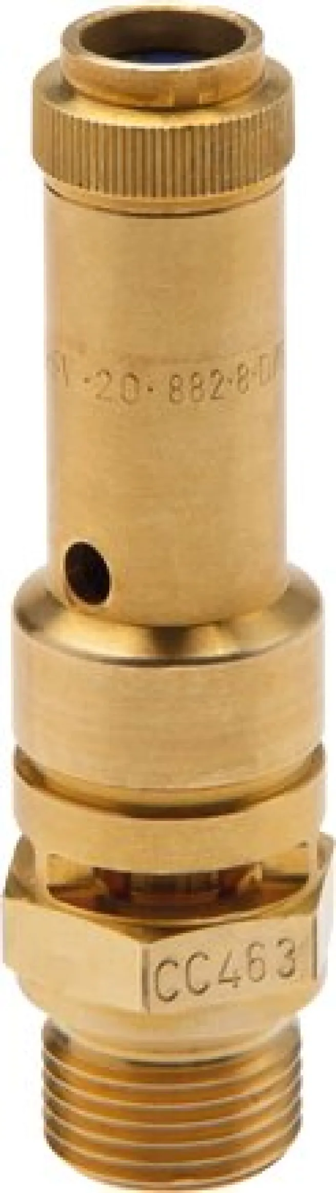 TÜV-Sicherheitsventil G 3/8" (DN8), 7,00 bar, Messing