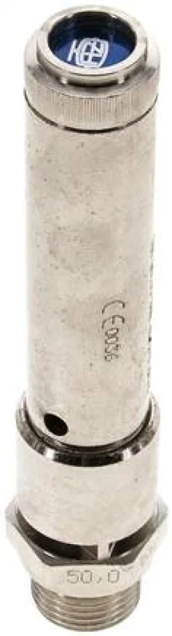TÜV-Sicherheitsventil G 1/2" (DN10), 47,00 bar, Messing vernickelt