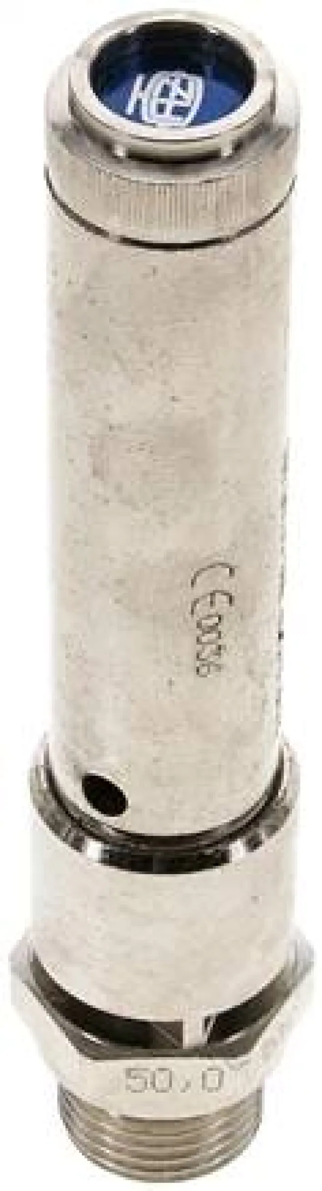 TÜV-Sicherheitsventil G 1/2" (DN10), 48,00 bar, Messing vernickelt