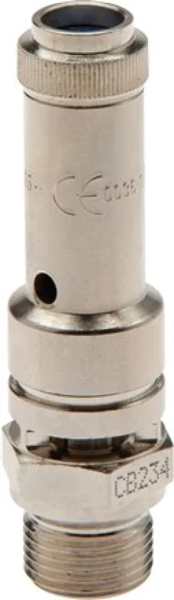 TÜV-Sicherheitsventil G 3/8" (DN8), 11,00 bar, Messing vernickelt