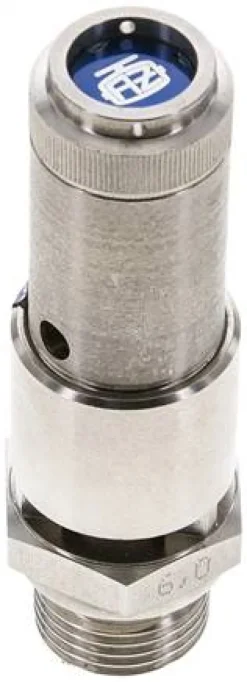 TÜV-Sicherheitsventil G 1/2" (DN10), 4,00 bar, 1.4571