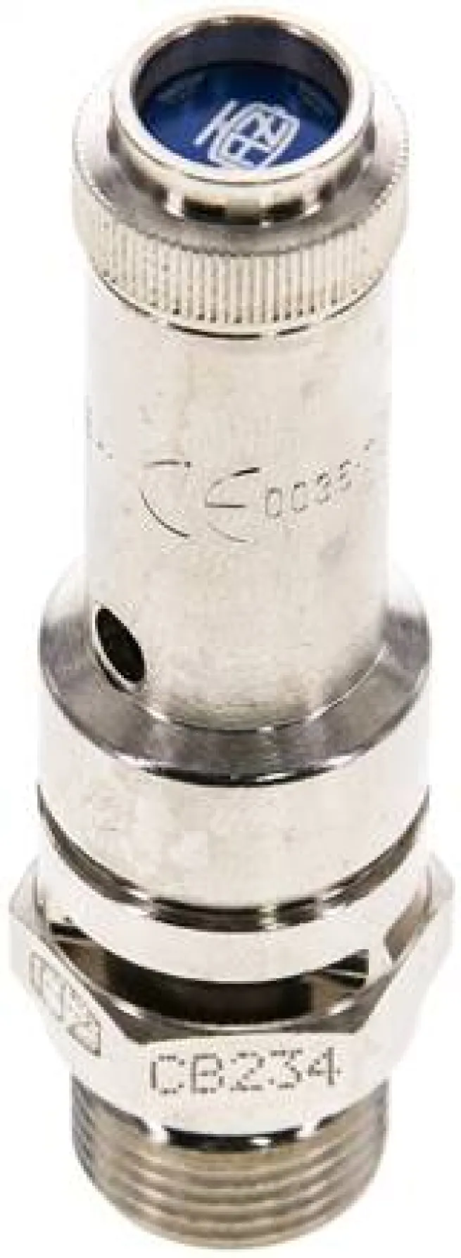 TÜV-Sicherheitsventil G 3/8" (DN8), 2,80 bar, Messing vernickelt