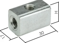 Universalwürfel für Rohrschellen M 10
