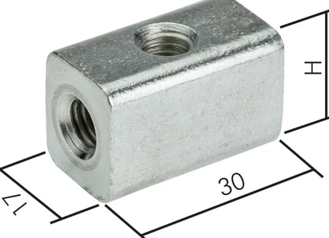 Universalwürfel für Rohrschellen M 8