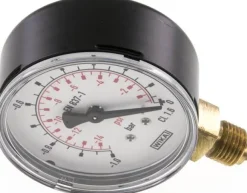 Vakuummmeter, 63mm, senkrecht, -1 bis 0