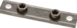 verlängerte Anschweißplatte mit Befestigungsbohrungen, Edelstahl, Baugröße 3, schwer