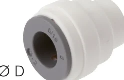 Verschlusskappe für 8mm Schläuche, IQS-LE (EPDM-Dichtung)