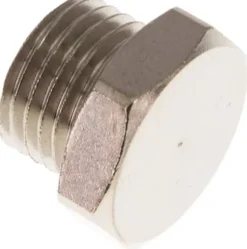 Verschlussstopfen Außenskt. G 1/4", Messing vernickelt