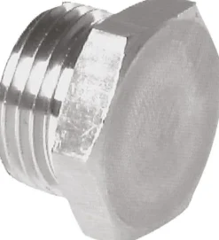 Verschlussstopfen Außenskt. G 1/4", V4A, flach