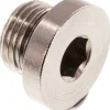 Verschlussstopfen Innenskt. G 1/8", Messing vernickelt