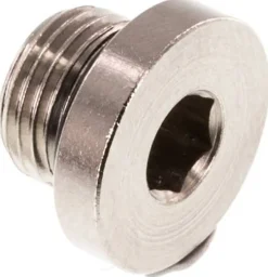 Verschlussstopfen Innenskt. G 1/8", Messing vernickelt
