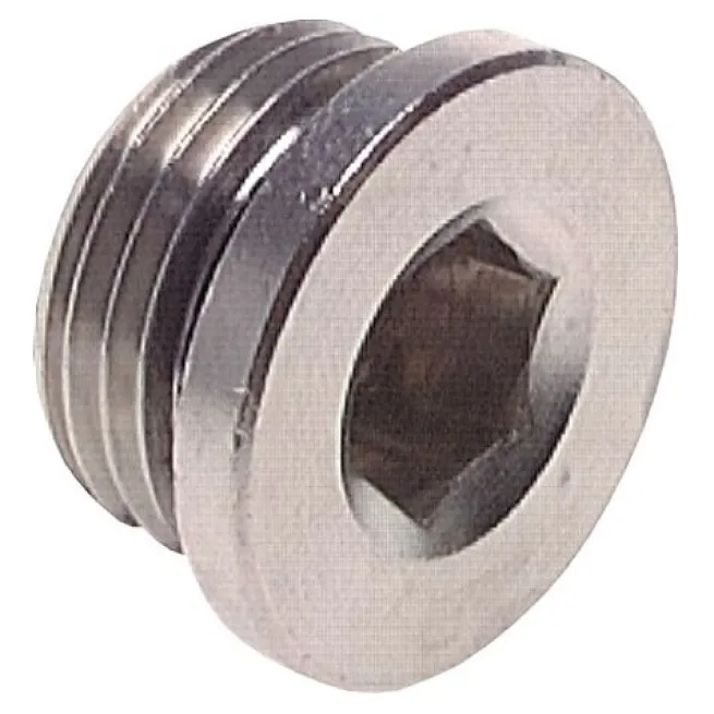 Verschlussstopfen Innenskt. G 1/2", Messing vernickelt