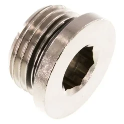 Verschlussstopfen Innenskt. G 1/2", Messing vernickelt