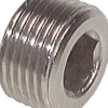 Verschlussstopfen Innenskt. R 1/8", Messing vernickelt