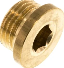 Verschlussstopfen Innenskt. G 1/2", Messing Typ VS 12 MS