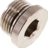 Verschlussstopfen Innenskt. G 3/8", Messing vernickelt