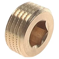 Verschlussstopfen Innenskt. G 1/4", Messing Typ VS 14 MS OB