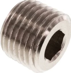 Verschlussstopfen Innenskt. R 1/4", Messing vernickelt