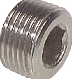 Verschlussstopfen Innenskt. R 1/4", Messing vernickelt