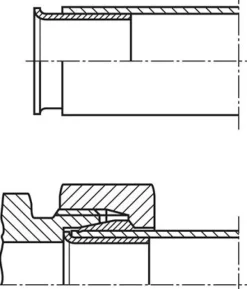 Verstärkungshülse für Rohr 4x2,0 mm, Messing
