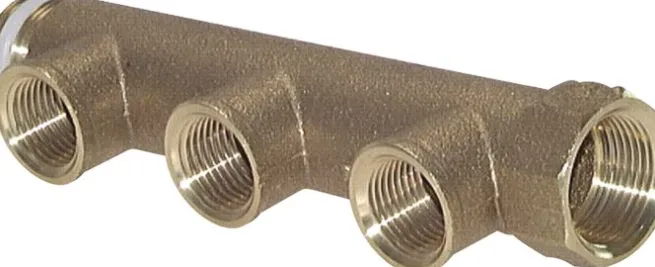 Verteilerrohr G 3/4"(IG/AG), Abgang 4 x G 1/2" (IG)