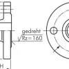 Vorschweißflansch DN80-PN16 (DIN/EN), DIN 2633 & EN 1092-1 (Typ 11), 88,9mm, Stahl