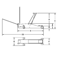 8951082050 Wagenheber hydraulisch 5t RH501 RH501