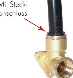 Wanddose G 3/4" (IG)-22mm Steck-Schlauchanschluss