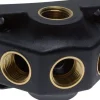 Wanddose (Luftweiche) G 1/2"-3 x G 1/2", Endverteilerdose ohne Durchgangsgewinde