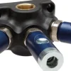 Wanddose mit G 1/2" (IG) und 3 Sicherheits-DruckknopfSchnellkupplungen NW7,2