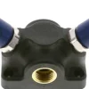 Wanddose mit G 1/2" (IG) und 2 Sicherheits-DruckknopfSchnellkupplungen NW7,2