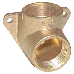 Wanddose 2 x G 1/2" (IG), Messing