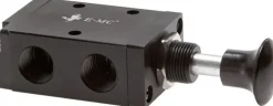 3/2-Wege Axial-Handhebelventil, Raste, G 1/4"