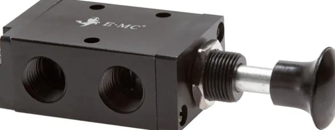 3/2-Wege Axial-Handhebelventil, Raste, G 1/4"
